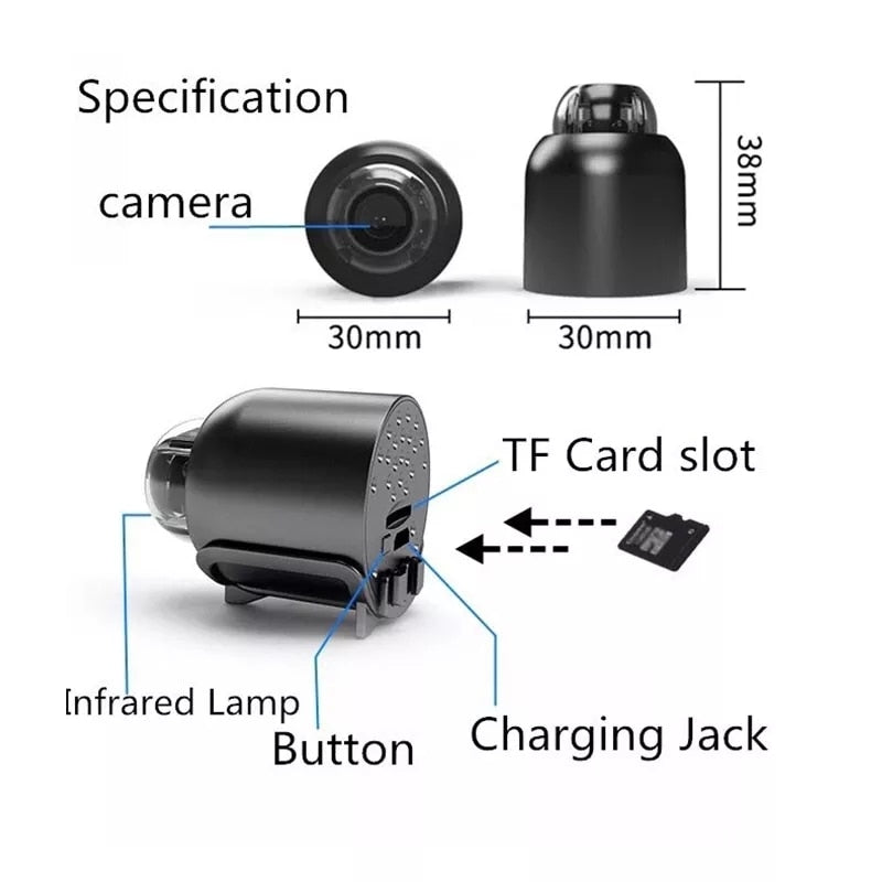 📸Mini WIFI Camera 1080P HD - Night Vision Included