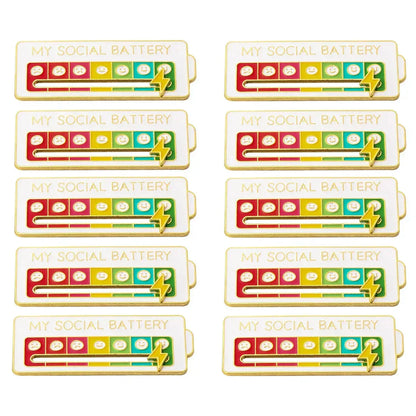 2025 Social Battery Status Brooch